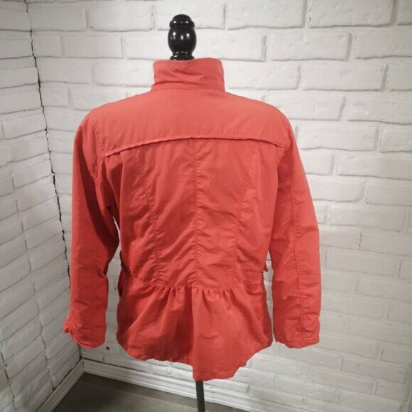 Eddie Bauer Ladies Size Large Salmon Lightweight Lined Button Front Jacket - Picture 2 of 6